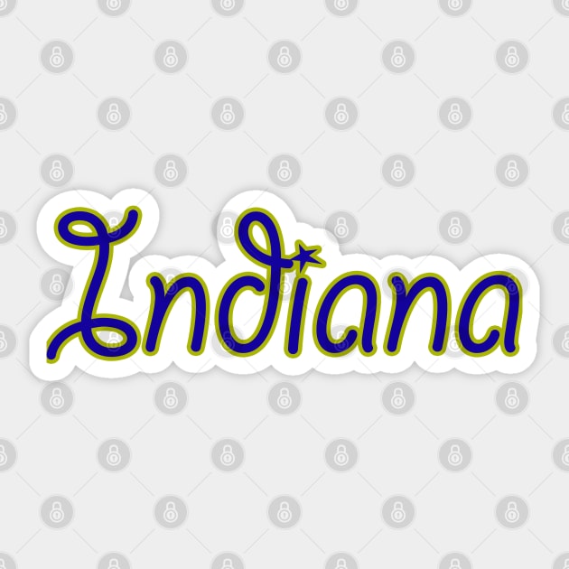 indiana Sticker by sarahnash